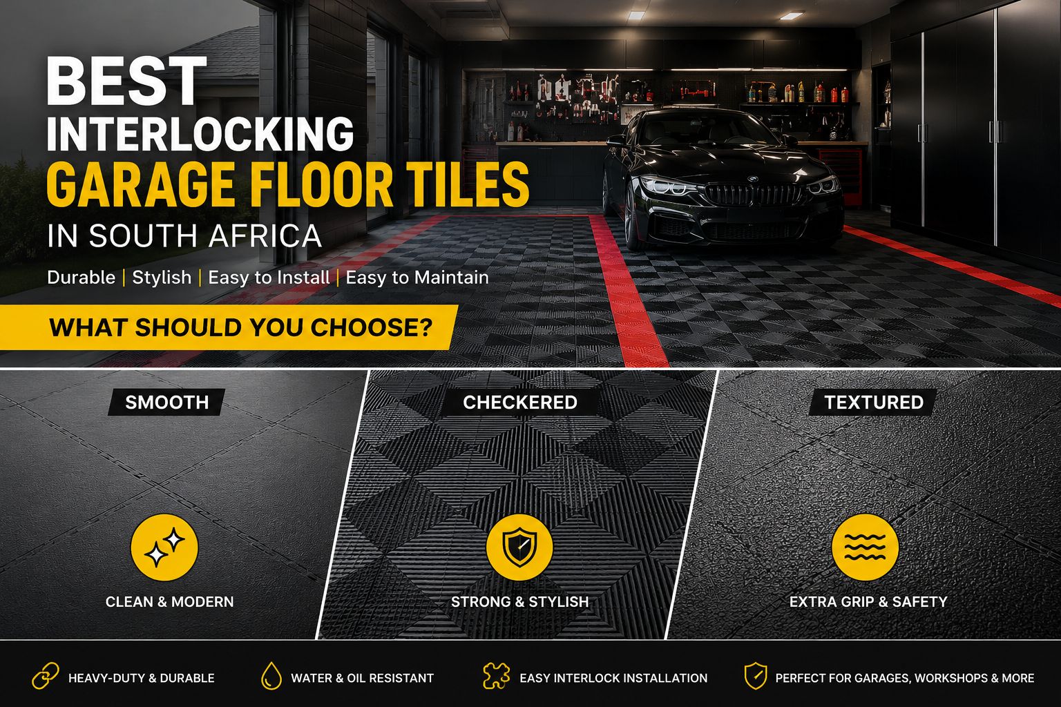 Best Interlocking Floor Tiles for Garages in South Africa: What Should You Choose?